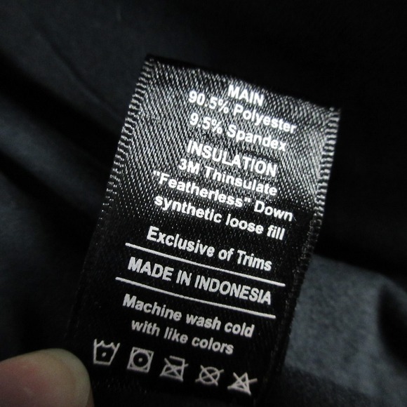 Public Rec Thinsulate Men's Bomber Puffer Jacket L Black Down Zip-up Warm 920 - Picture 10 of 12